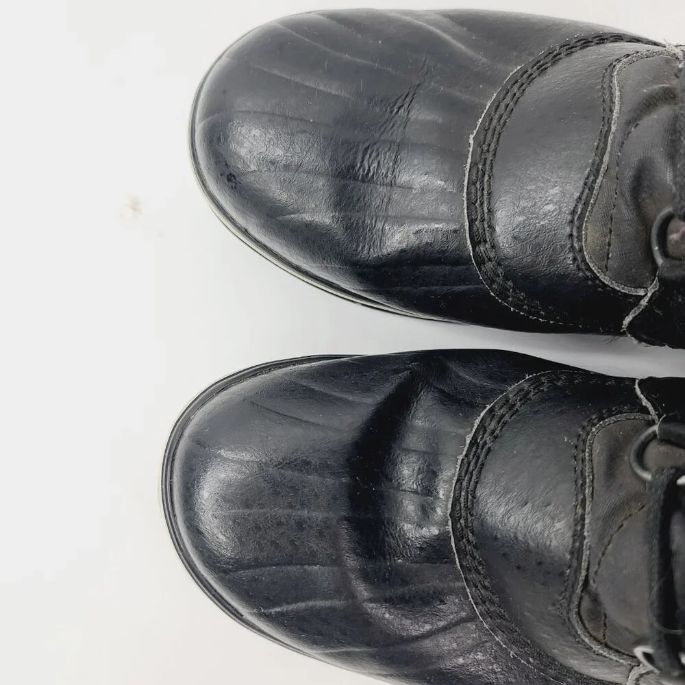 Sorel Women's Black Stone‎ Tofino II NL2332-010 Mid-Calf Snow Boots Size 9.5